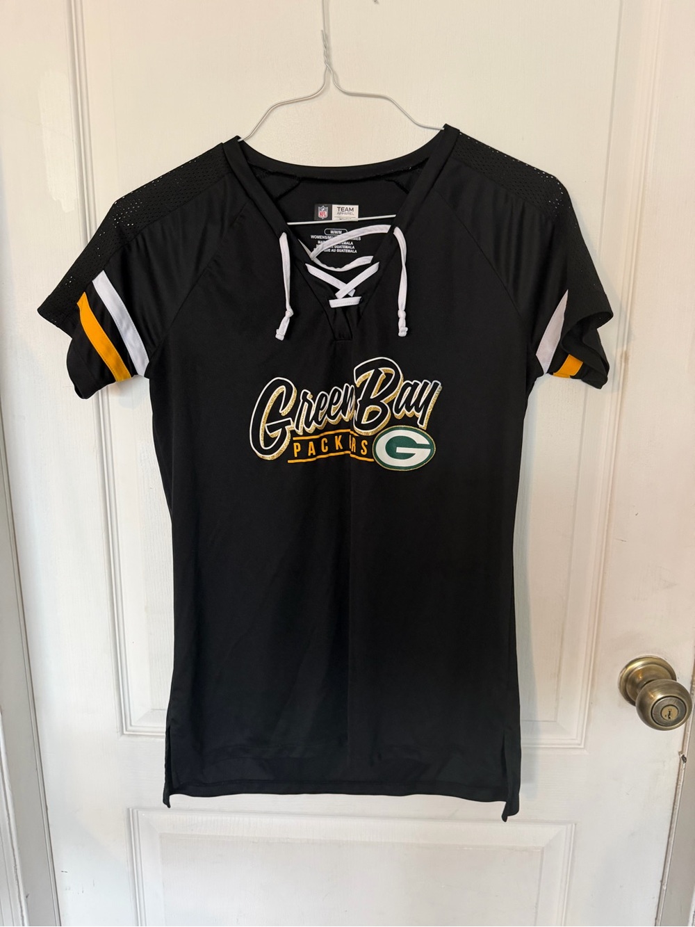 NFL Green Bay Packers Black Lace-Up Fan Jersey